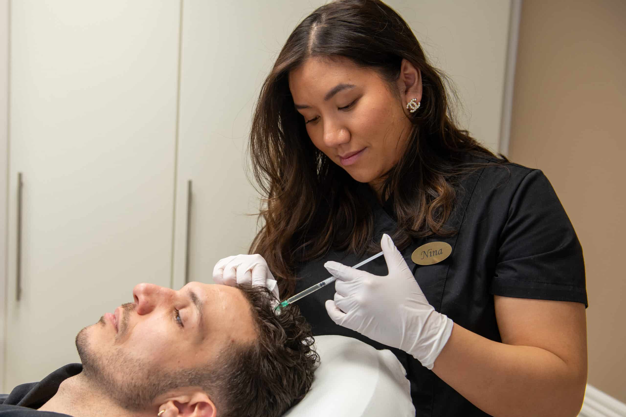 PRP eller PRF hovedbund Hårtab